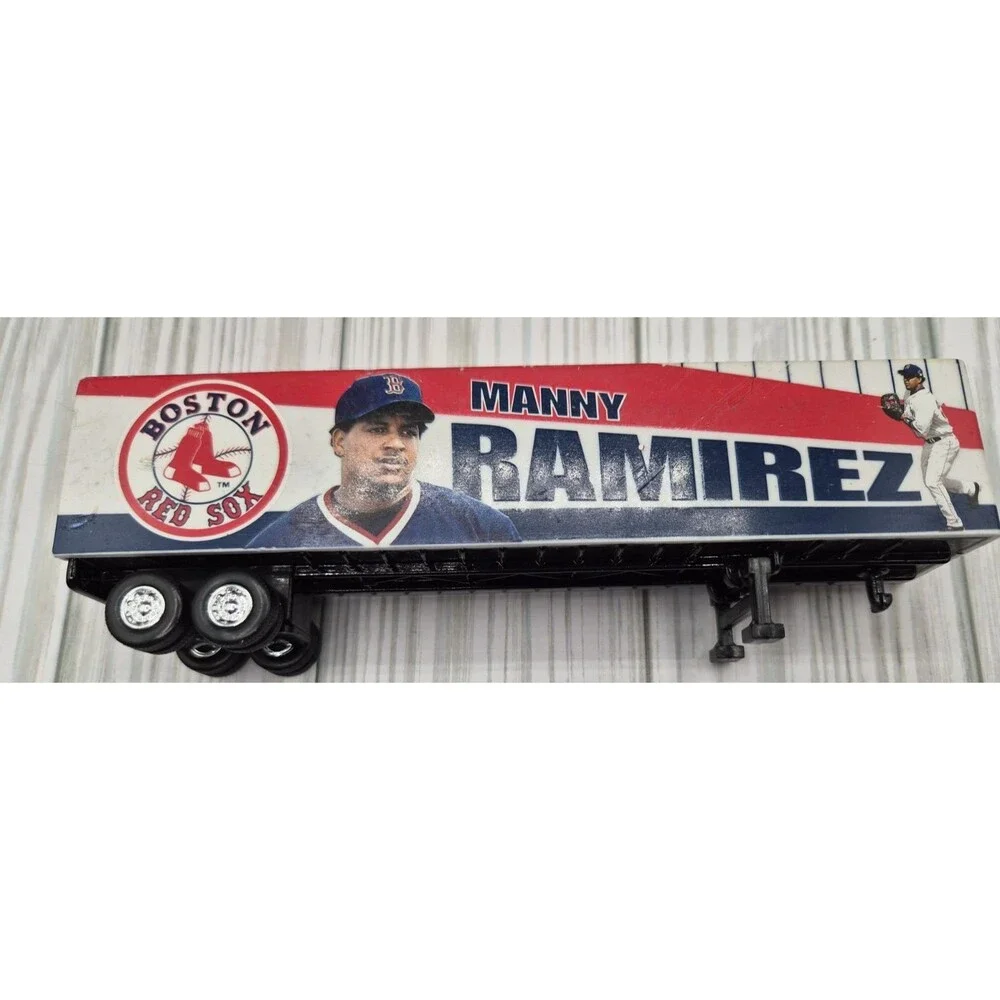 2 Vintage Boston Red Sox Fleer Team Collectibles Nomar Manny Tractor Trailer 1:8
